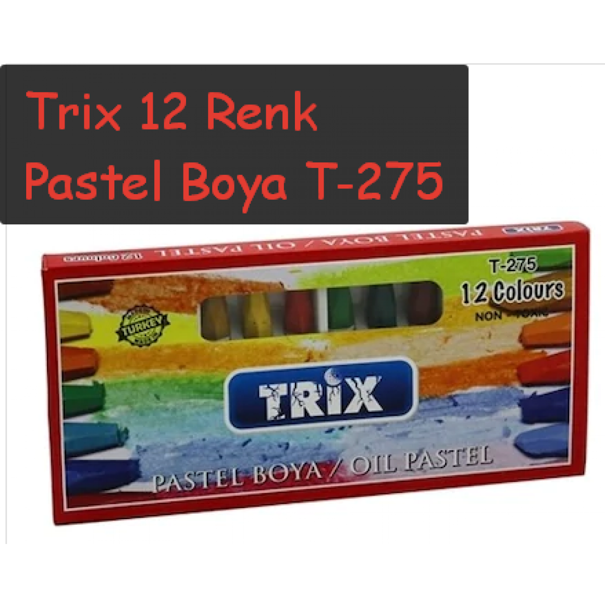 Trix 12 Renk Pastel Boya T 275